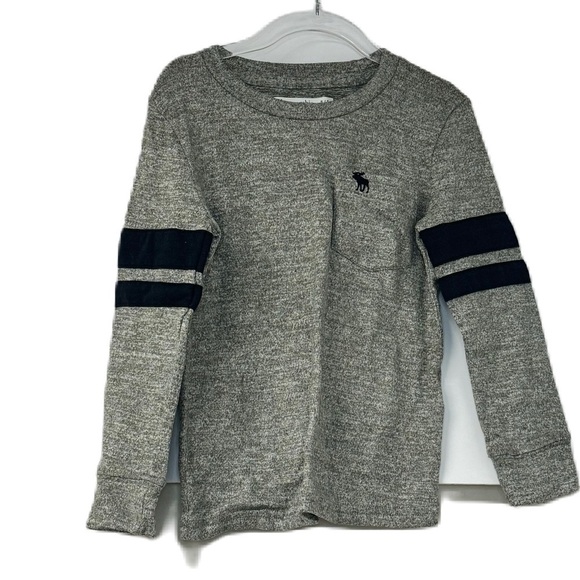 abercrombie kids Other - Abercrombie kids boys 5/6 gray navy striped sleeve long sleeve top casual shirt